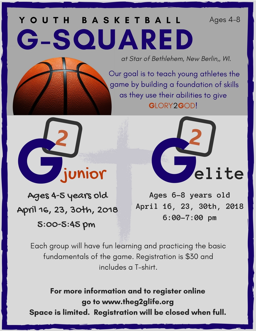 G Squared Star Of Bethlehem Basketball Camps